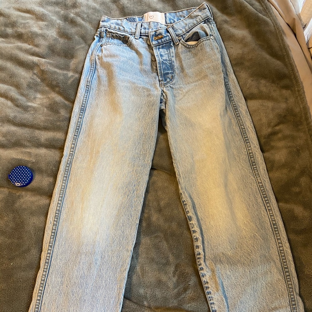 Revice Denim cross over light wash jeans